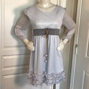 THURSDAY ISLAND BLUE CHIFFON DRESS‎